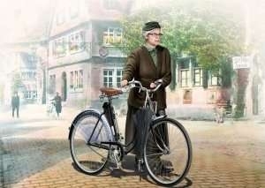 Master Box 35166 Pani Muller kobieta z rowerem