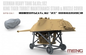 Meng SPS-061 Sd.Kfz. 182 King Tiger Turret Maintenance Stand and Muzzle Cove