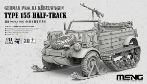 Meng VS-018 German Pkw.K1 Kubelwagen Type 155 Half-Track 1/35