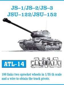 Metal track for IS-1 / IS-2 / IS-3 / ISU-122 / ISU-152 in scale 1-35