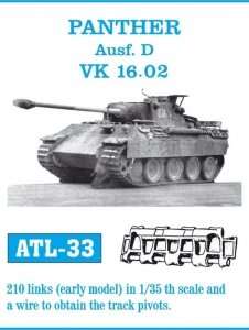 Metal track for Panther Ausf.D VK 16.02 in scale 1-35
