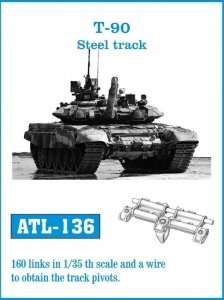 Metalowe gąsienice do czołgu T90
