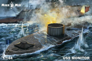 USS Monitor model Mikromir 144-028 in 1-144
