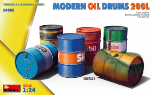 MiniArt 24008 Modern Oil Drums 200 L scale 1/24