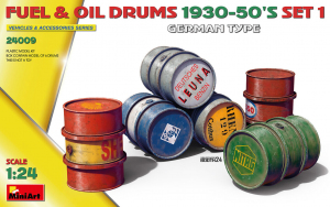 MiniArt 24009 Fuel & Oil Drums 1930-50's Set 1 German Type scale 1/24