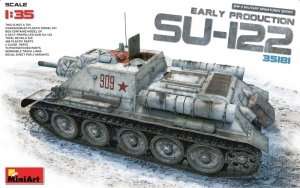 SU-122 Soviet self-propelled gun model MiniArt 35181 in 1-35
