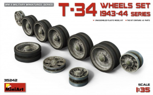 T-34 Wheels Set 1943-44 series MiniArt 35242 in 1-35