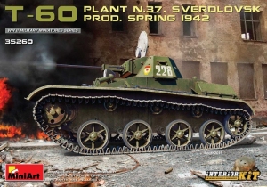 T-60 Plant n.37 Sverdlovsk Prod. Spring 1942 model MiniArt 35260