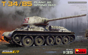 T-34/85 Plant 112 spring 1944 model MiniArt35294 in 1-35 Interior Kit