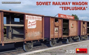 Soviet Railway Wagon Teplushka model MiniArt in 1-35