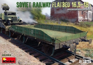 Soviet Railway Flatbed 16,5 - 18 t model MiniArt in 1-35