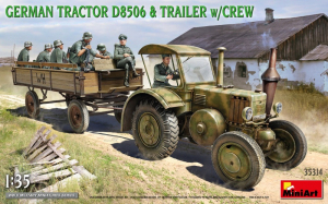 MiniArt 35314 Niemiecki traktor D8506 z przyczepą i żołnierzami