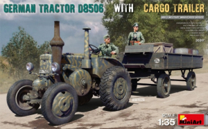 German Tractor D8506 with Cargo Trailer model MiniArt 35317 in 1-35