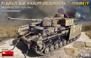 PzKpfw IV Ausf.H Krupp-Grusonwerk model MiniArt 35330 Interior Kit