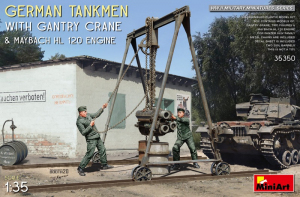 German Tankmen with Gantry Crane model MiniArt 35350