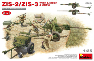 ZiS-2 / ZiS-3 with Limber and Crew model MiniArt 35369 in 1-35