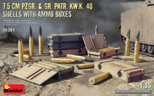 MiniArt 35381 Amunicja 7.5cm Pzgr. i Gr. Part. Kw.K. 40 skala 1-35