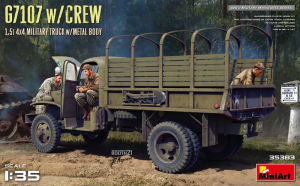 G7107 with Crew 1.5t 4x4 Military Truck with Metal Body MiniArt 35383 in 1-35