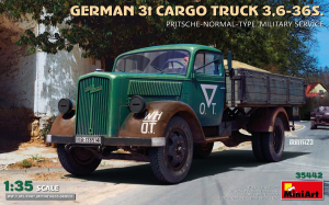 MiniArt 35442 German 3t Cargo Truck Opel Blitz 3,6-36S - Pritsche Normal Type Military Service