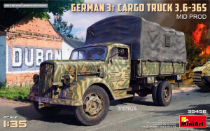 MiniArt 35456 German 3t Cargo Truck Opel Blitz 3,6-36S Mid Production 1/35