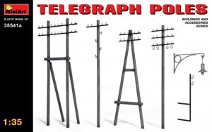 MiniArt 35541a Słupy telegraficzne do dioram w skali 1:35