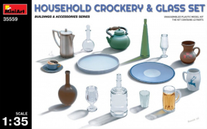 Hauschild Crockery and Glass Set model MiniArt 35559 in 1-35