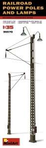Model MiniArt 35570 Railroad Power Poles & Lamps in 1:35 