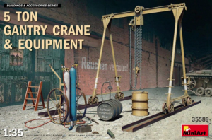 MiniArt 35589 5 Ton Gantry Crane& Equipment scale 1/35 