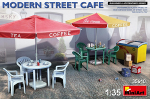 Modern Street Cafe model MiniArt 35610 in 1-35