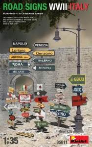 Road Signs WWII Italy MiniArt 35611 in 1-35