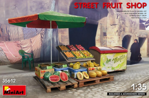 Street Fruit Shop model MiniArt 35612 in 1-35
