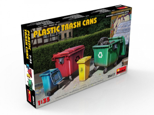 Plastic Trash Cans model MiniArt 35617 in 1-35