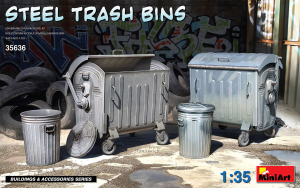 MiniArt 35636 Steel Trash Bins scale 1/35 