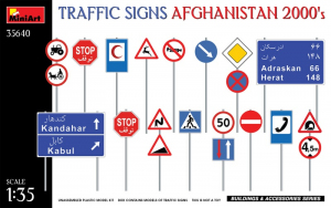 Traffic Signs Afghanistan 2000s MiniArt 35640 in 1-35 