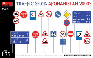Traffic Signs Afghanistan 2000s MiniArt 35640 in 1-35