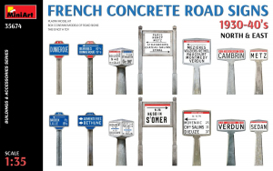 MiniArt 35674 French Concrete Road Signs 1930-40's North & East 1/35