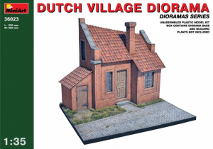Dutch Village Diorama model MiniArt 36023 in 1-35
