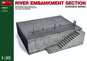 River Embankment Section MiniArt 36044 in 1-35