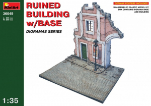 Ruined Building with Base model MiniArt 36049 in 1-35