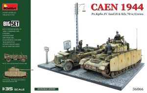 Caen 1944 Pz.Kpfw.IV Ausf.H and Kfz.70 Big Set MiniArt 36066 in 1-35 