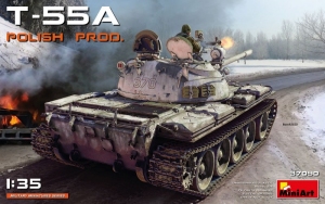 T-55A Polish Production model MiniArt 37090 in 1-35 