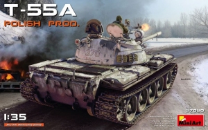 T-55A Polish Production model MiniArt 37090 in 1-35