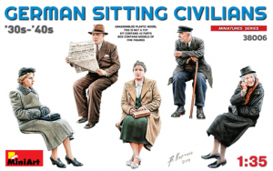 MiniArt 38006 German Sitting Civilians 30-40's 1/35 