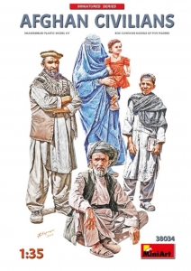 Afghan Civilians model MiniArt 38034 1-35
