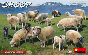 Sheep model MiniArt 38042 in 1-35