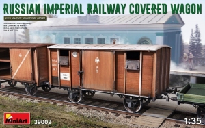 Russian Imperial Railway Covered Wagon model MiniArt 39002