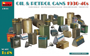 MiniArt 49006 Oil & Petrol Cans 1930-40s 1/48