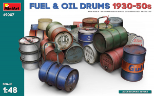 MiniArt 49007 Fuel & Oil Drums 1930-50's 1/48 