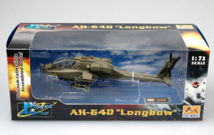 Die Cast helicopter AH-64D Easy Model 37033 in 1-72