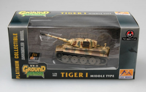 Die Cast Tiger I Middle Type Easy Model 36212 in 1-72